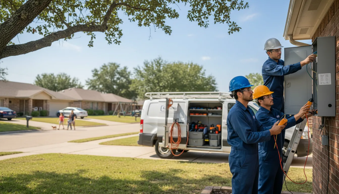 Certified electrician providing emergency electrical services in Reform, AL